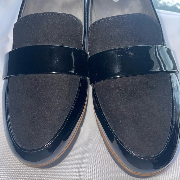 Dr. Scholl's Webster Wedge Loafer Black Patent Leather New Without Box - Picture 2 of 9